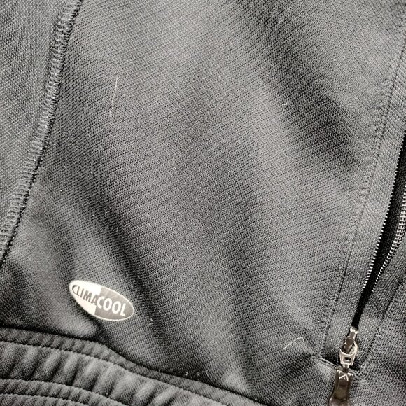 Adidas Juventus Track Jacket Full Zip Black White 3 Stripe ClimaCool Men's M - Picture 8 of 10